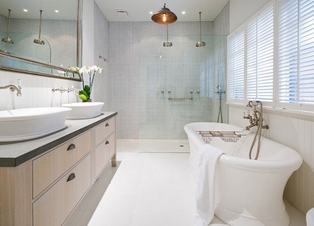 Fristående badrumsutrustning badkar-oval konstgjord sten-vit elegant EMERALD apaiser
