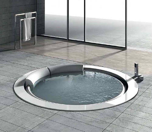 Hafro Whirlpool design inbyggda badgolvplattor