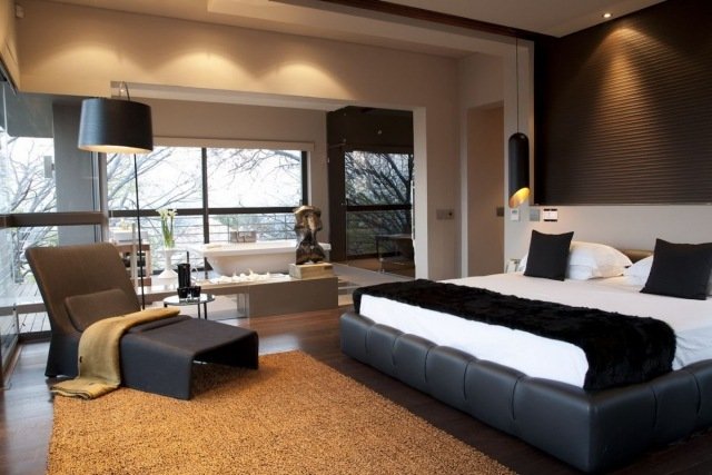 sovrumsmöbler modernt sängbadkar öppet