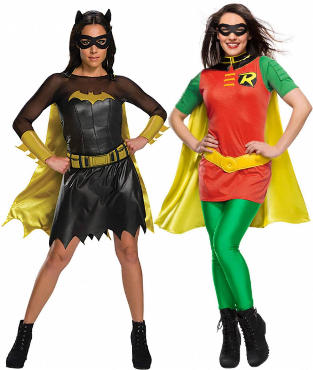Batman och Robin Halloween kostymer själv hur man gör karneval grupp dräkt instruktioner