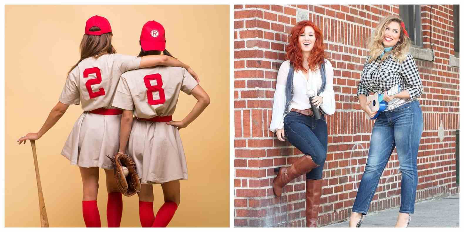 Girlfriends_Kostum_Halloween_Ideas_Simple_Cheerleader_Carneval_Costume_do it yourself