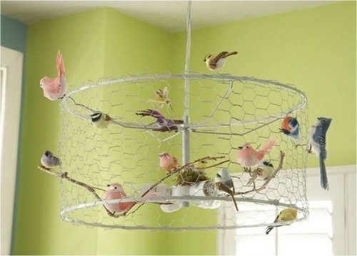 Fåglar figurer vägg design vardagsrum