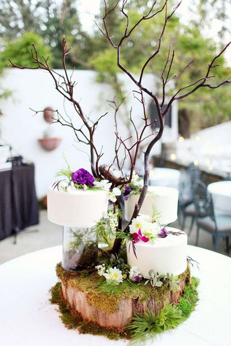 vår-dekoration-trä-gör-det-själv-bröllop-dekoration-mossa-grenar-blommor