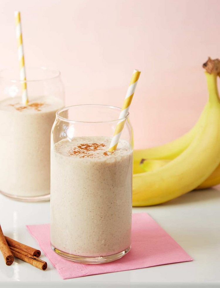 Hälsosam frukost för viktminskning Banan Protein Shake Low Carb