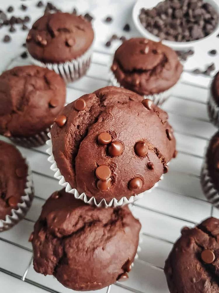 Frukost för viktminskning och muskelbyggande muffins med lågt kaloriinnehåll