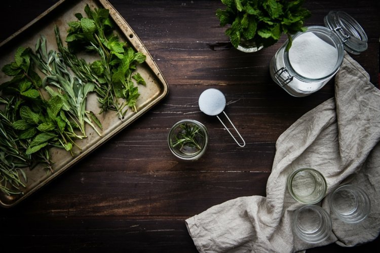 bevara örter saltburk infoga persilja salvia rosmarin