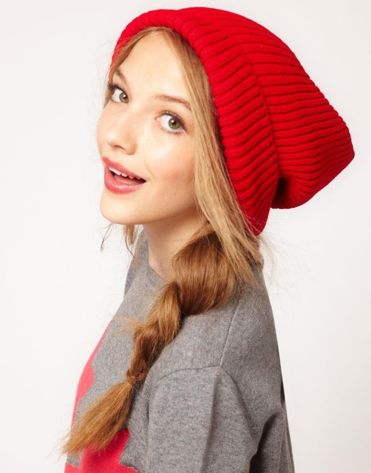 frisyrer-hattar-idéer-sida fläta-casual-frisyr