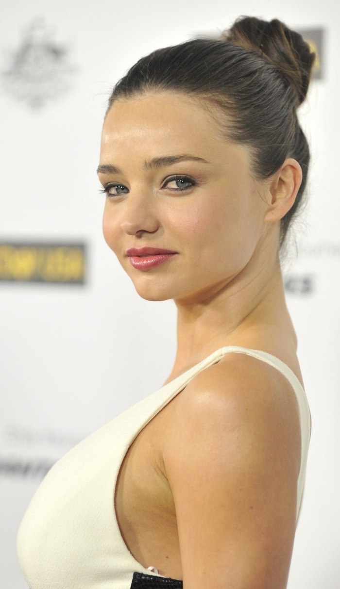 Frisyrer trender i höstens ballerina-dutt-miranda-kerr