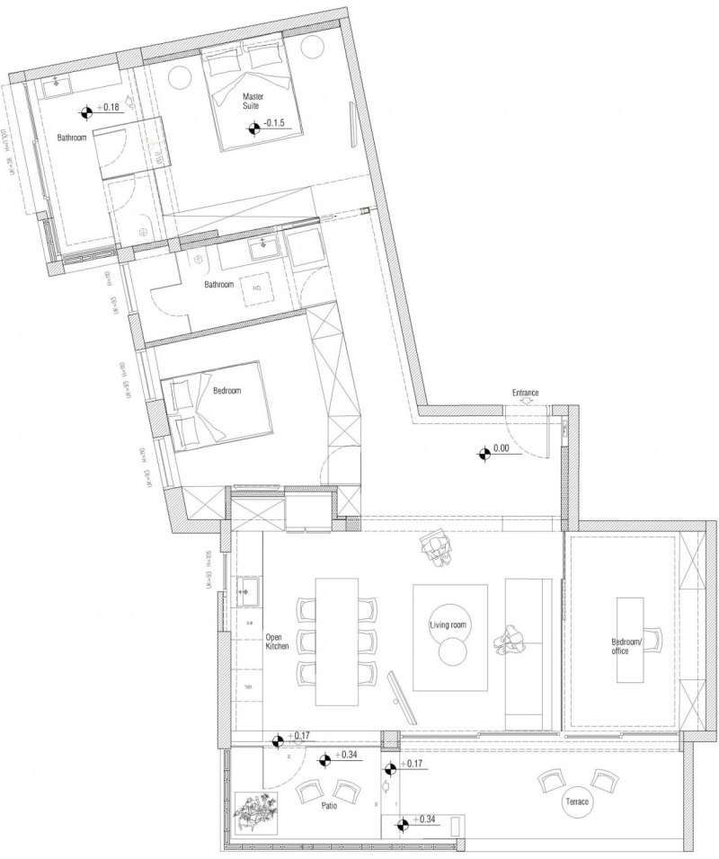 lägenhet-inredning-praktisk-plan-plan-plan-rum-division-rum