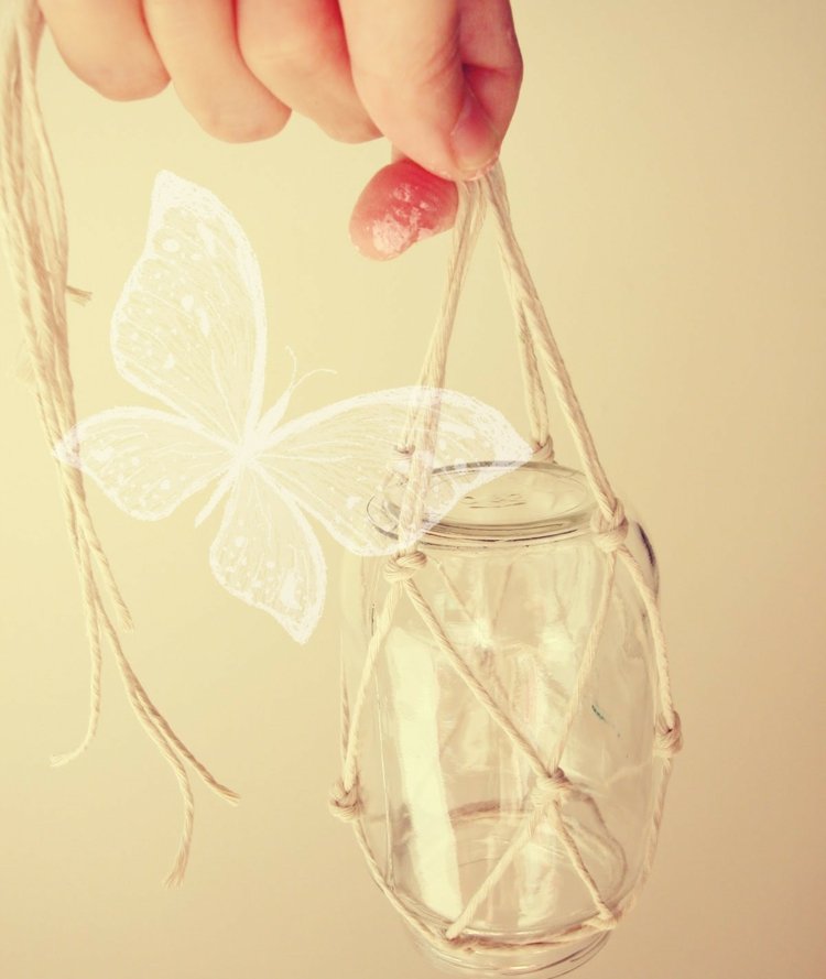 Matplats-fjärilar-makrame-design-glas-tillbehör-idé