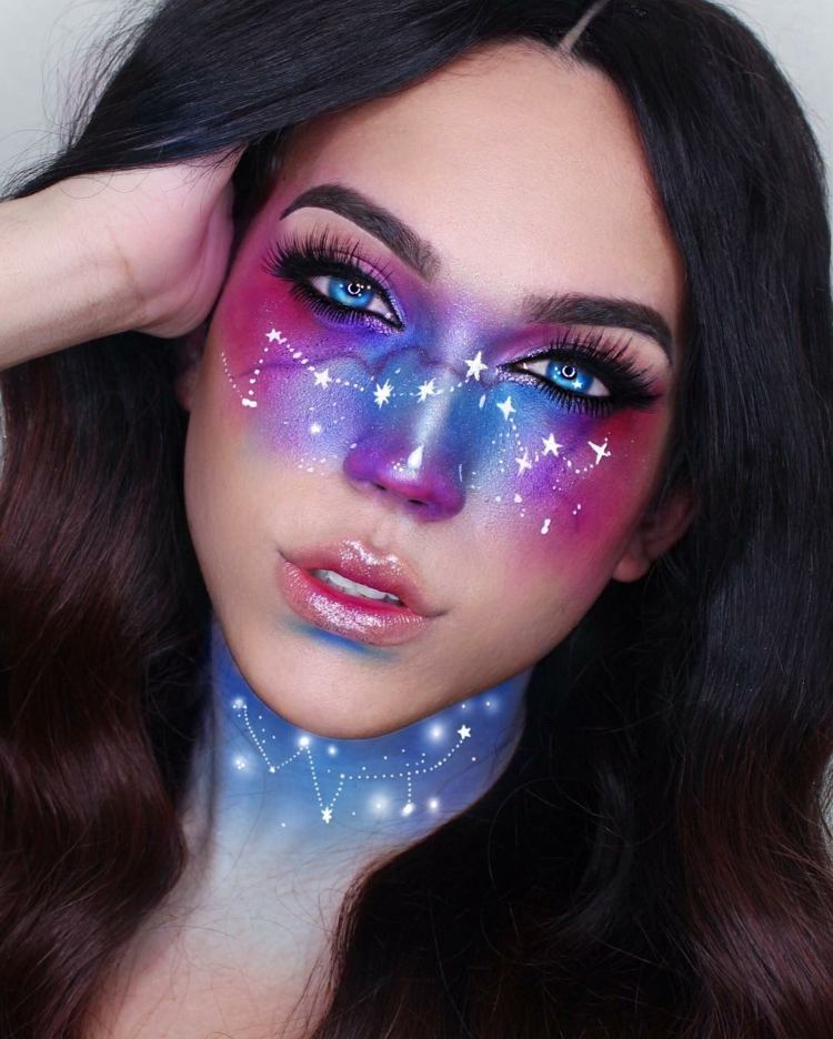 milky way galaxy look färgade linser
