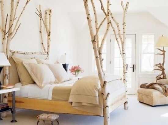 säng naturligt trä spel av troner interiör för hemmet