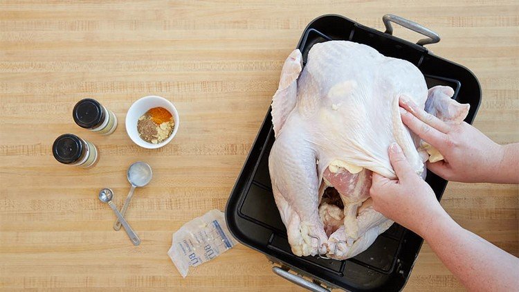 Kyckling under skinnet kryddor tips