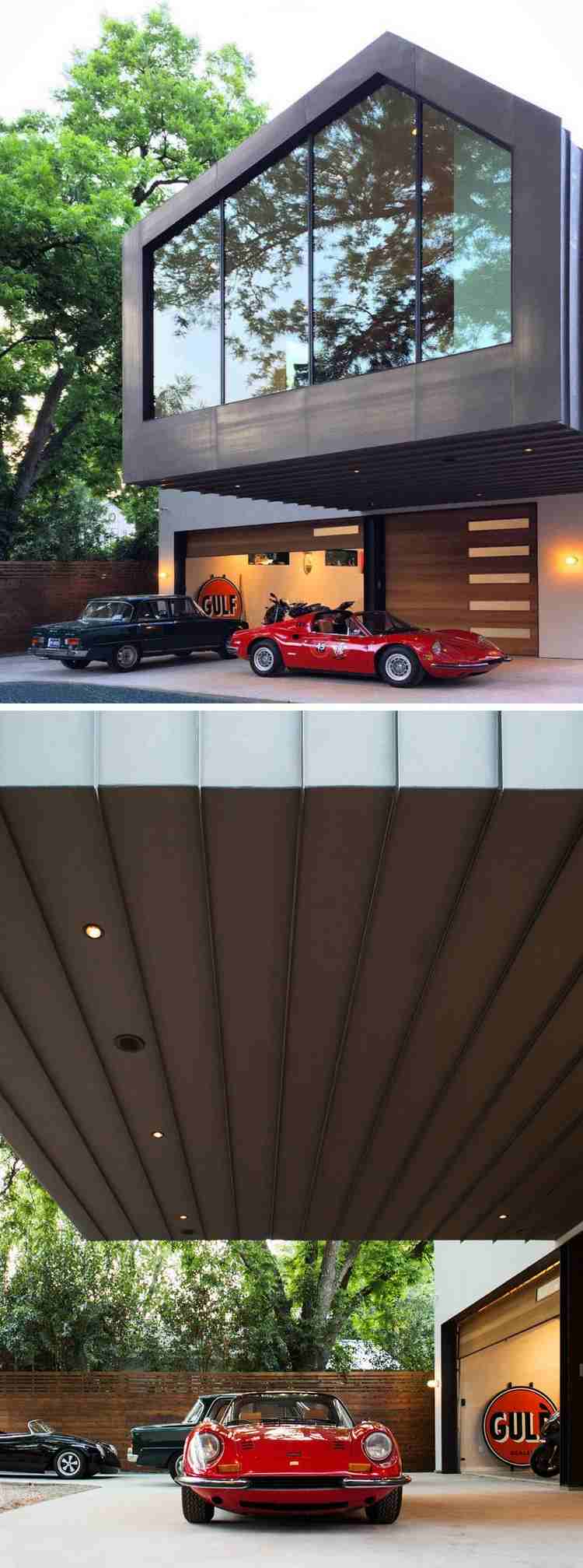 arkitektur modernt drömhus cantilever garage