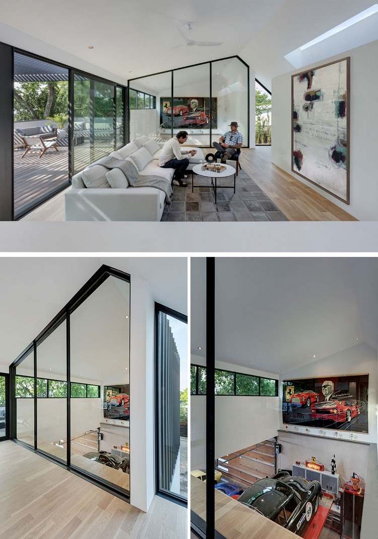 inredning design fönster utsikt garage bottenvåningen