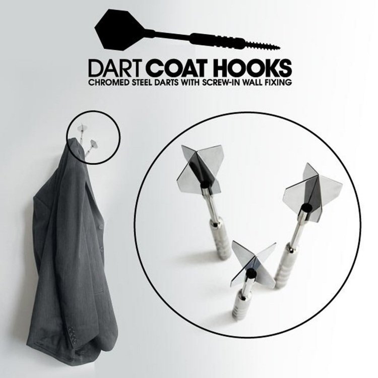 Garderobskrokar-diy-idéer-dart-stål