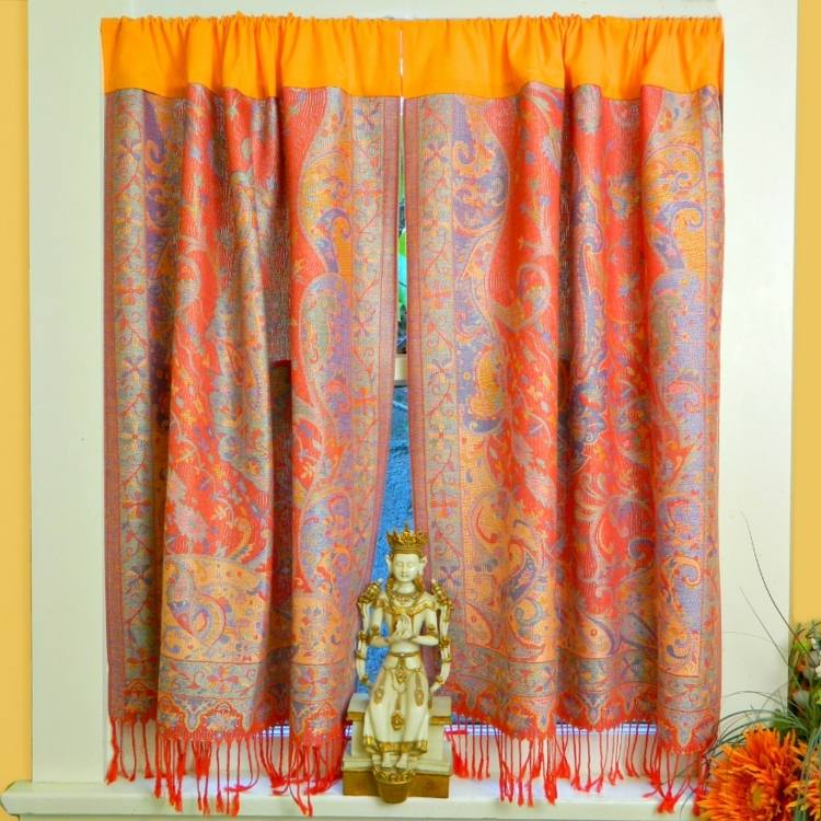 gardiner-stäng-gardiner-idéer-dekoration-orienterar-buddha-röd-orange-gör-bara-själv