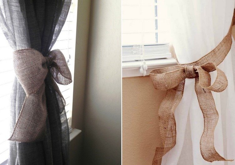 gardiner-tiebacks-gör-det-själv-jute band-rosett-idéer