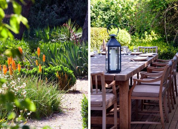 Path trämöbler-matbord stolar trädgård design