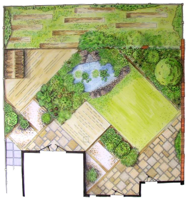 trädgård-torg-diagonal-ytor-terrass-damm-projekt