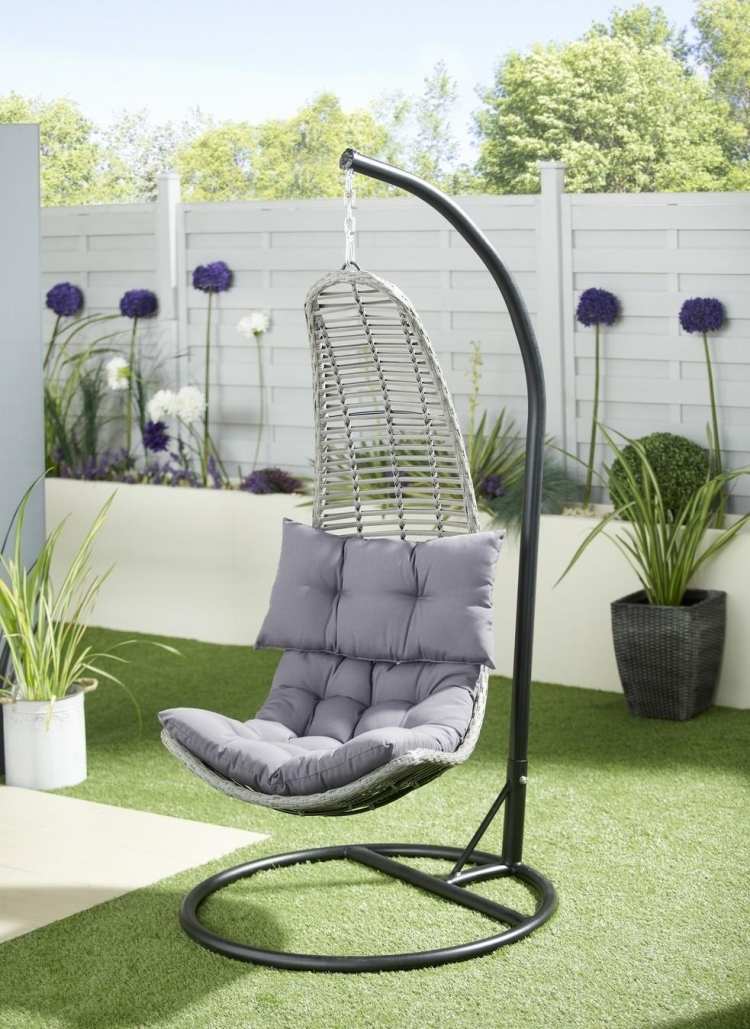 Trädgårdsloungemöbler-den senaste designen-fritids-området-gungstol-utfällbar stol