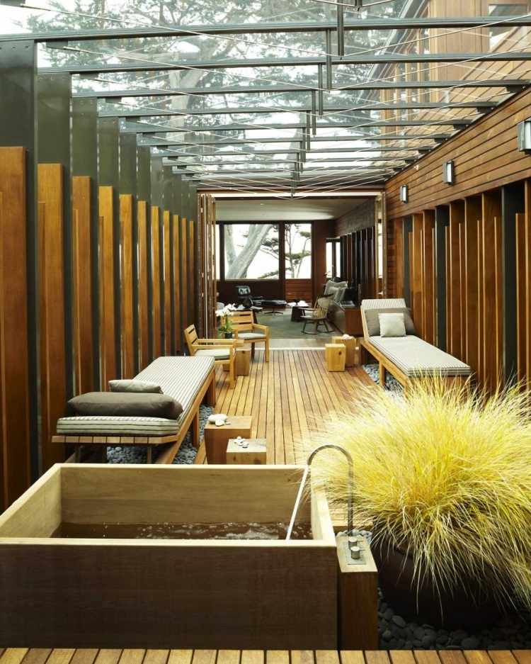 trädgård-lounge-möbler-ström-design-fritids-område-trä-solstolar-relax-vatten