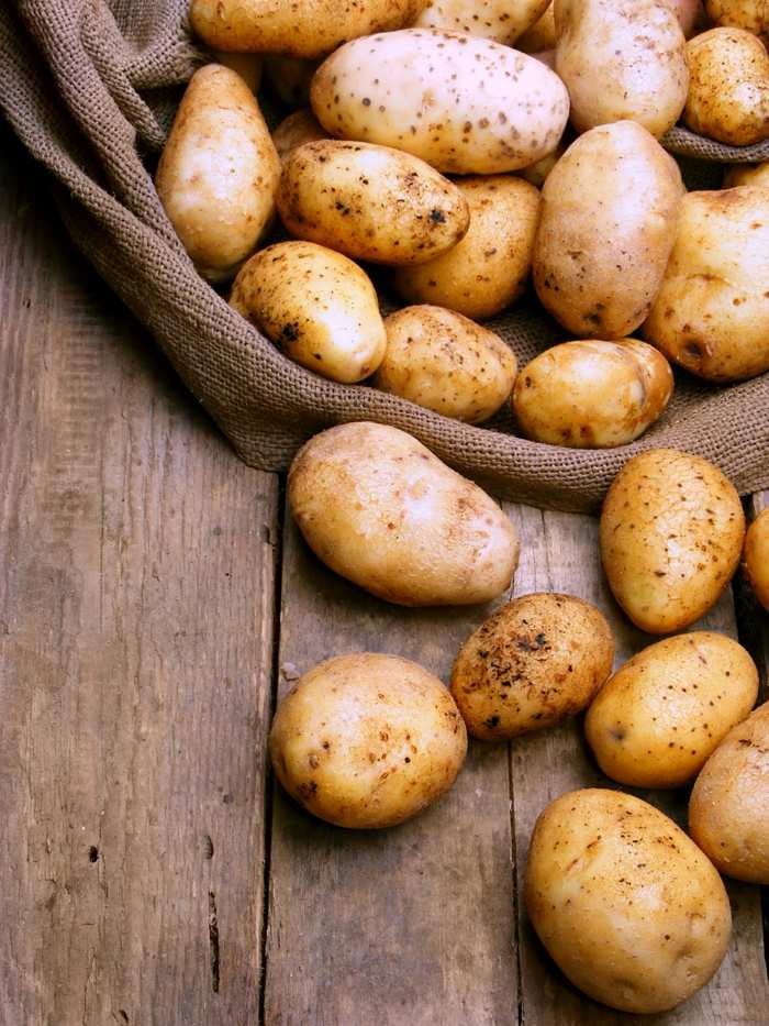 trädgård med potatis säckväv förvaring grönsaks tips