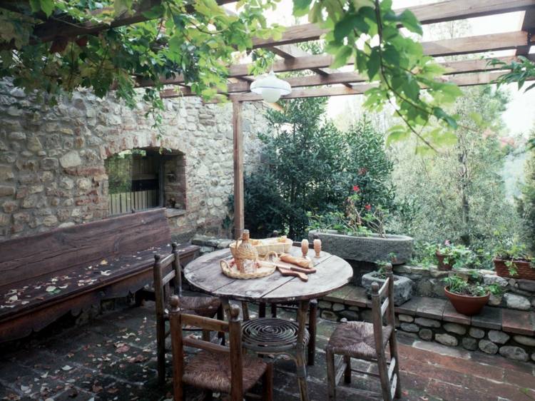 Trädgårdsterrass-pergola-klätterväxter-druva