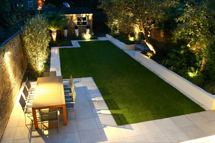 trädgård-modern-design-belysning-gräsmatta-vård-matbord