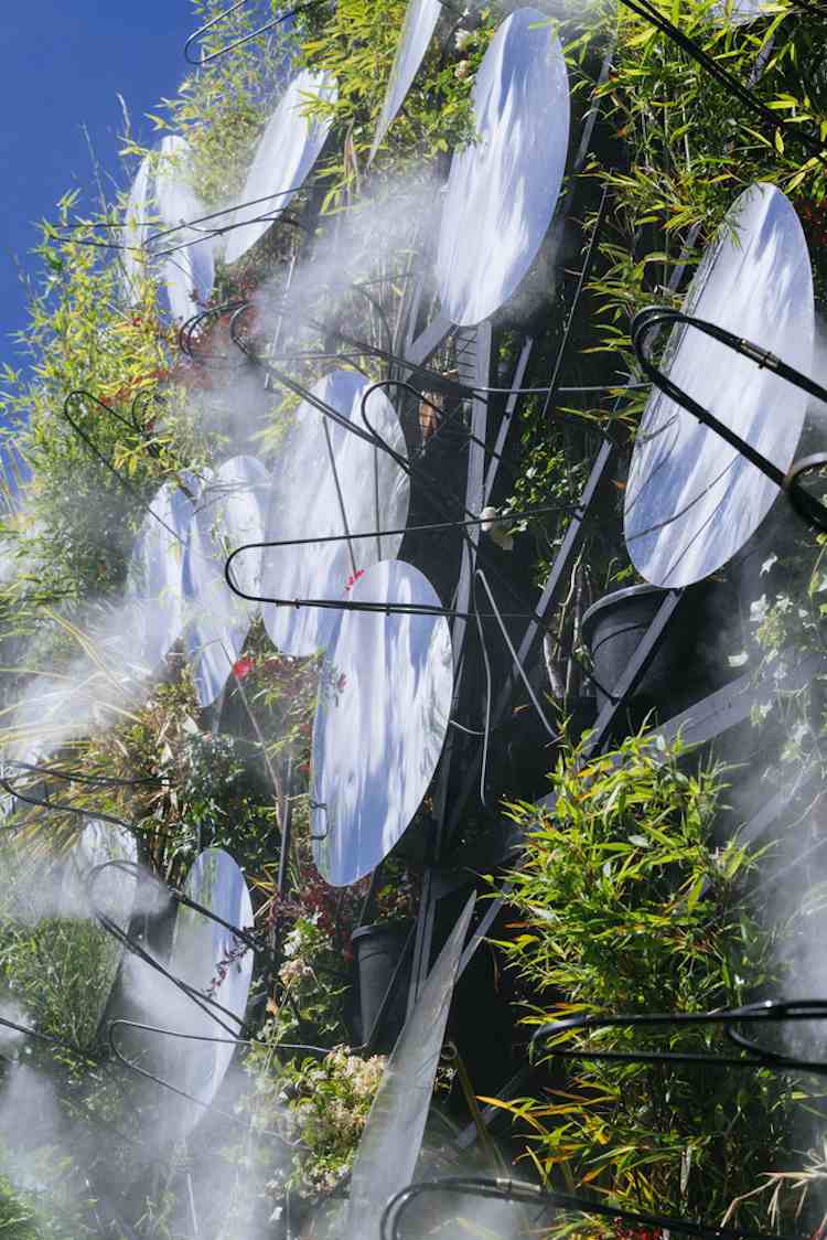 trädgård-pool-luftkylning-system-ångdimma-dusch-högtrycks-vatten-rök