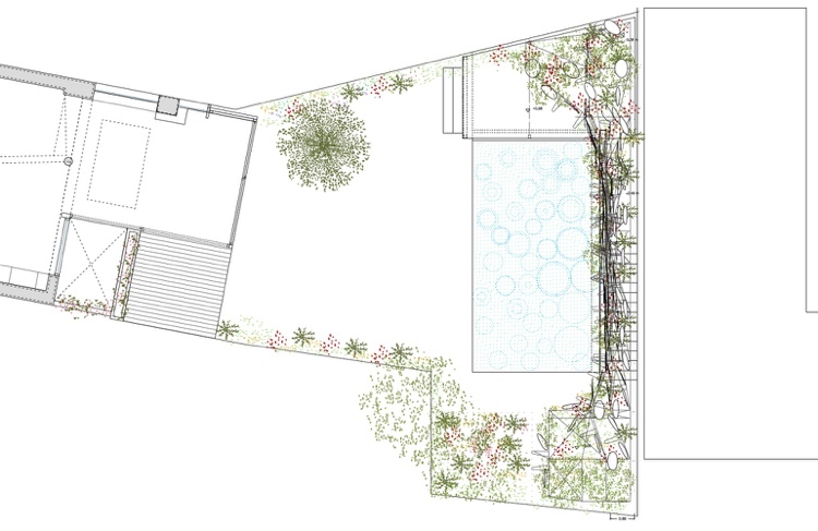 trädgård-pool-luftkylning-system-spegel-tomt-växter