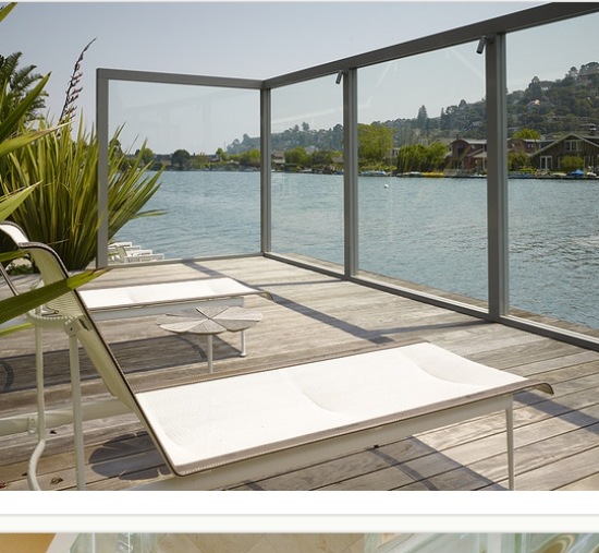 trädäck transparenta idéer för trädgård balkong balkong vindskydd