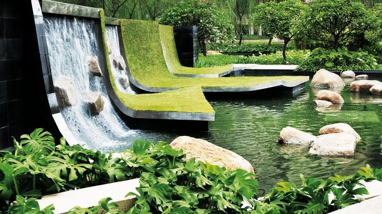 Xing Yuan Park projekt landskap arkitektur design stenar vatten harmoni