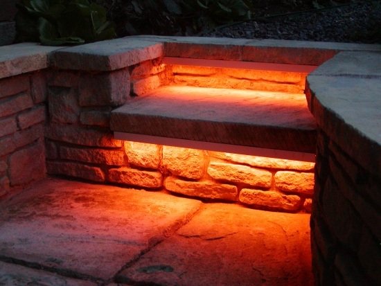 Led trädgårdsljus utomhus trappbelysning
