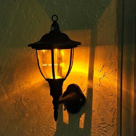 Lyktor trädgårdsljus säkerhetsvägglampa