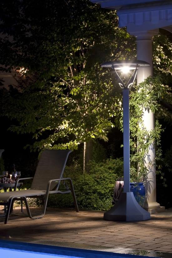 Golvlampa utomhusbelysning trädgårdsplanering