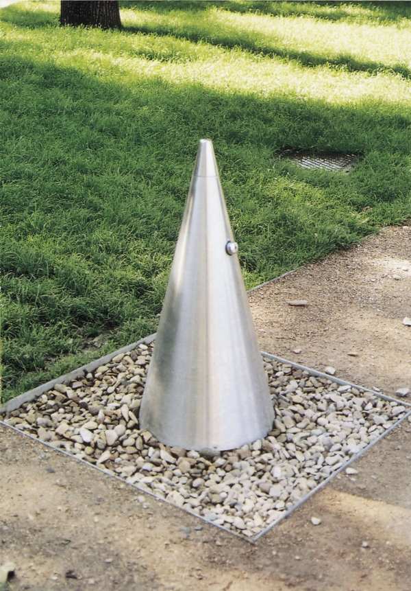 konisk trädgård fontän rostfritt stål-rostfria vatten funktioner