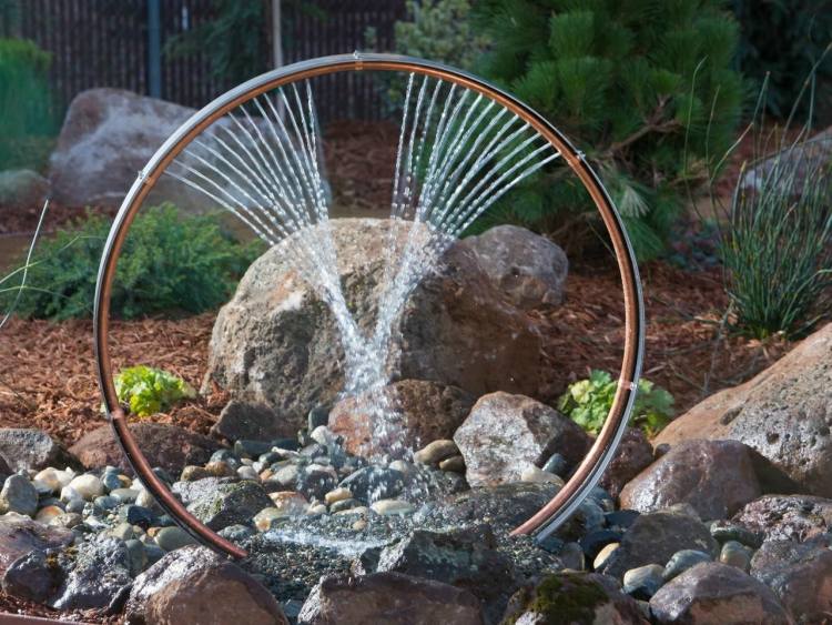 bygg din egen trädgård fontän cykel upcycling idé