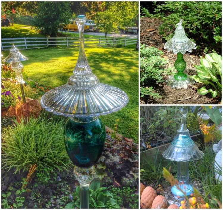 Gör din egen trädgårdsplugg av glas