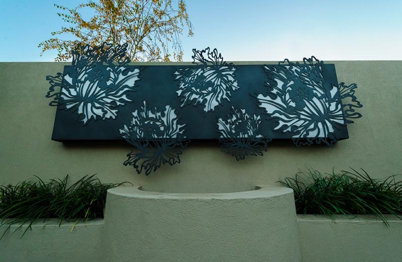 Trädgårdsdekorationer-moderna-betong-vägg-metall-paneler