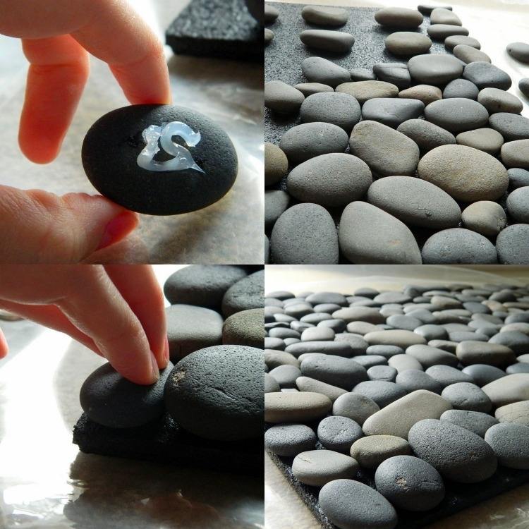 Gör-det-själv-gör-dina-egna-flodstenar-dörrmatta-lim-dekorativa-stenar-naturliga