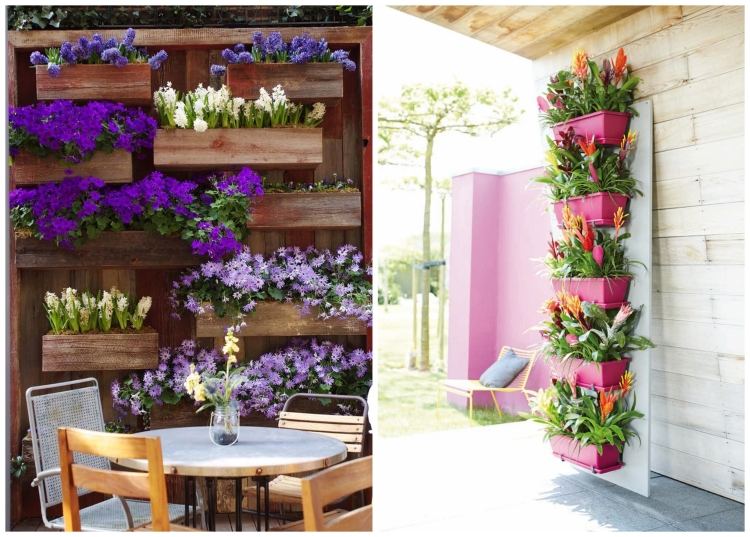 trädgård-design-idéer-liten-trädgård-planter-lådor-vertikal