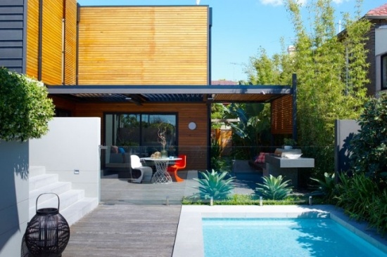 Trädgårdsdesignidéer sydney clovelly pool moderna detaljer