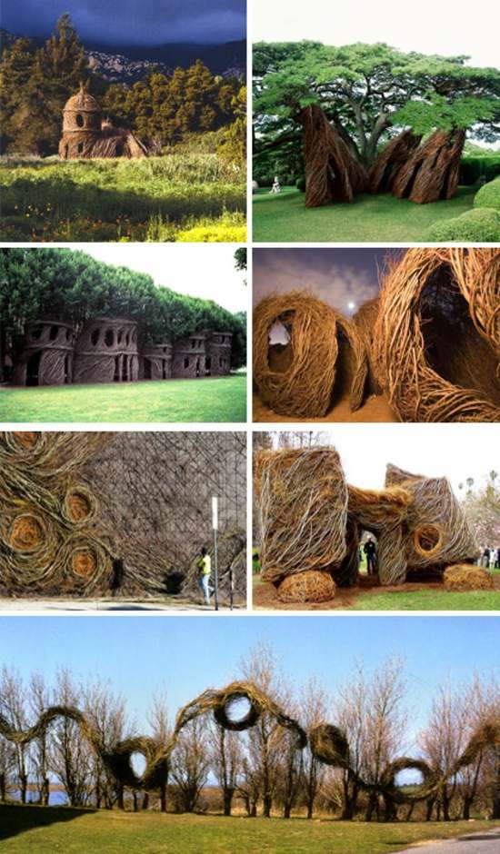 England Patrick Dougherty Garden Art