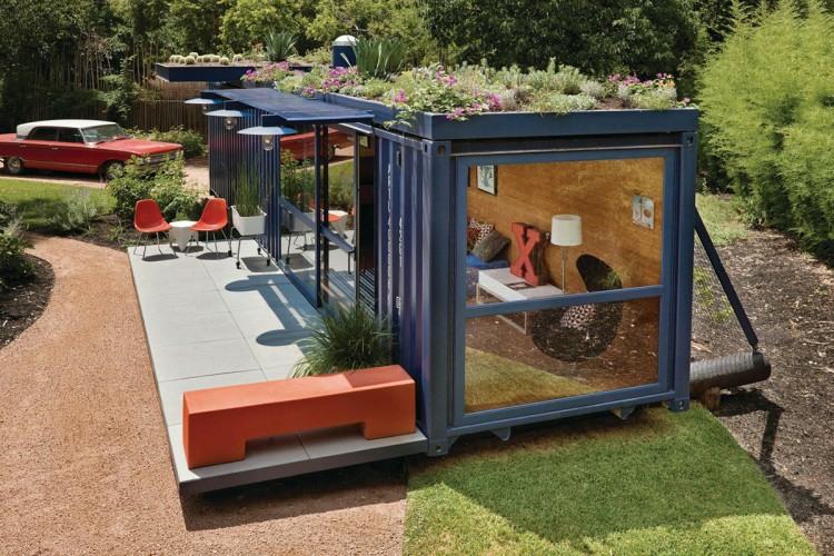 Trädgårdshall-terrass-behållare-bänk-fåtölj-glas-växter-möbler-fåtölj-soffa-bords-tak planterings-bil