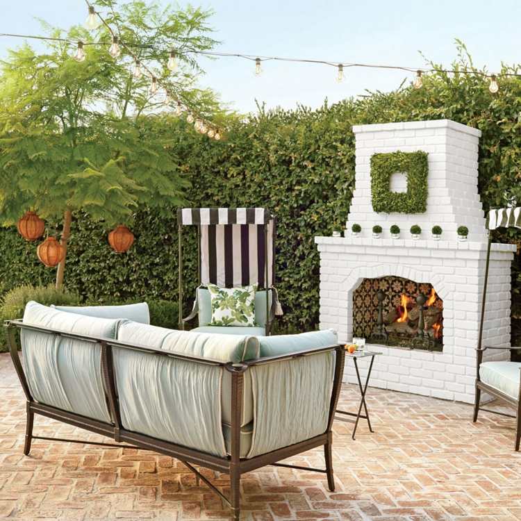Bygg din egen trädgårdspis tegel-vit-idé-marockanska kakel