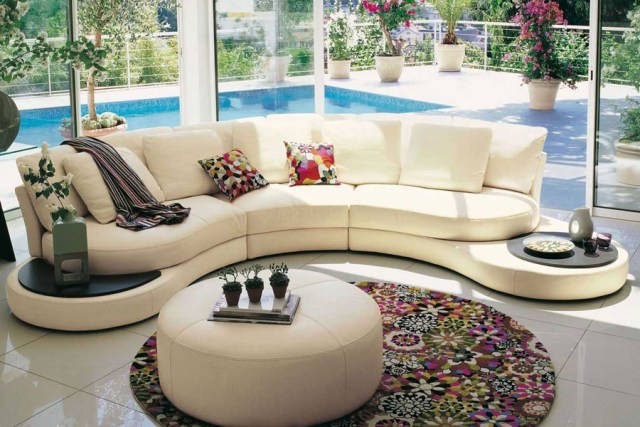 Sittande landskap möbler roche-bobois vita stoppade möbler Dekorativa kuddar