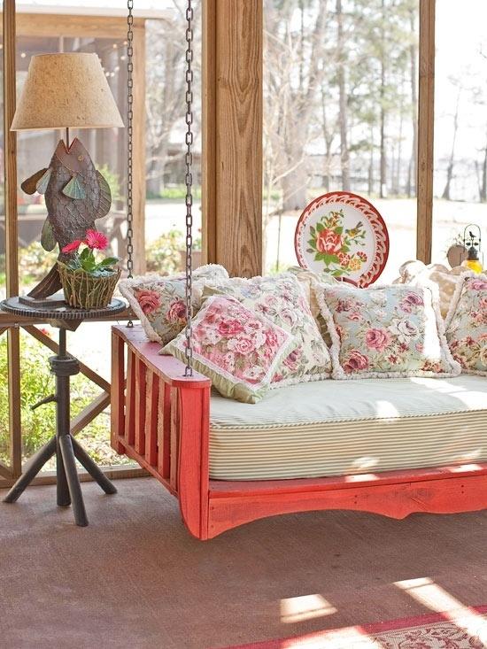idéer för trädgårdsmöbler för att göra dig själv vintage swing
