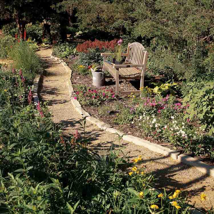 skapa trädgårdsstig med grusgrus billigt