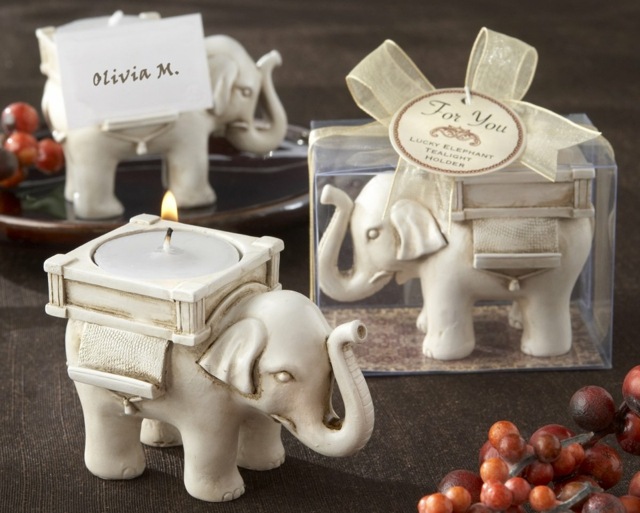 Elephant bröllopspresent gäster idéer